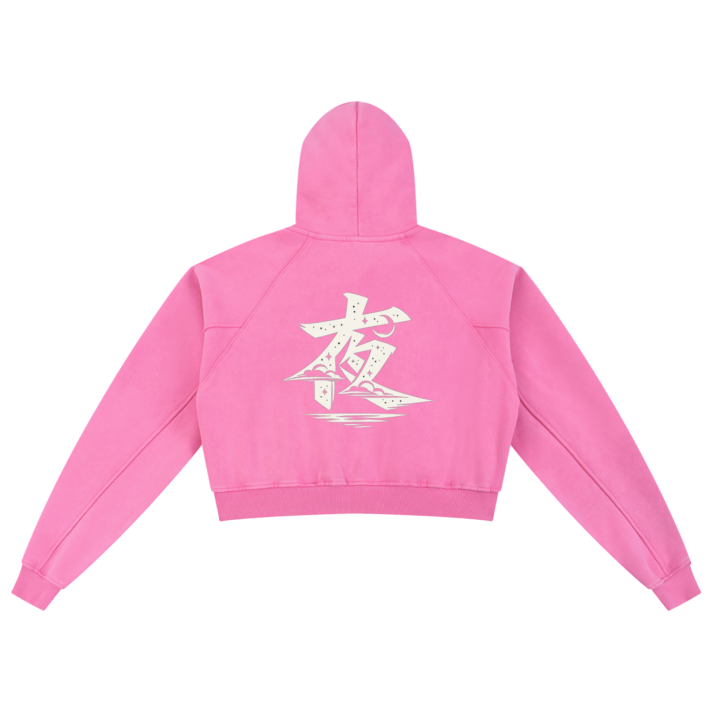 Snow Washed Cropped Hoodie