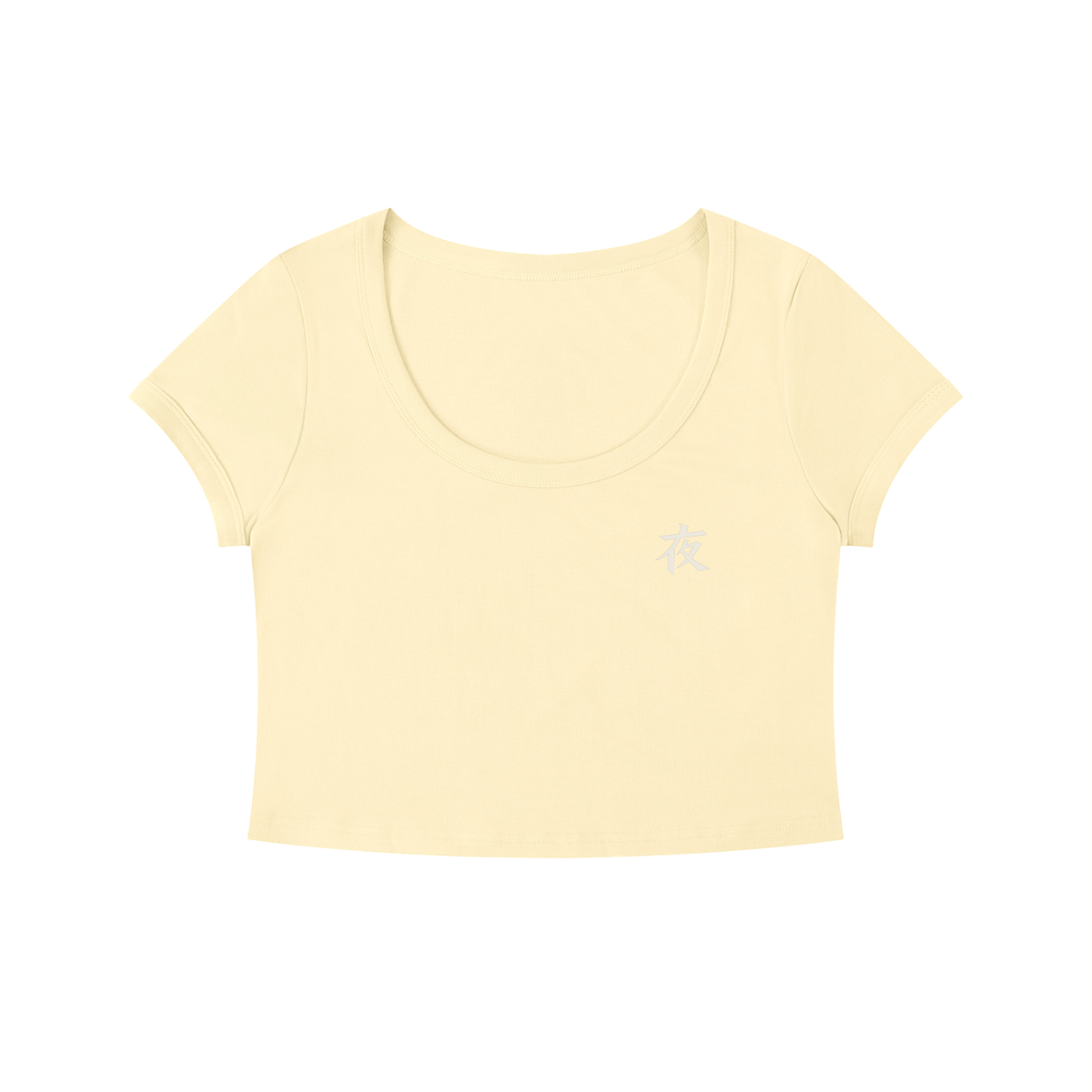 Women's Solid Color Slim Crop T-Shirt