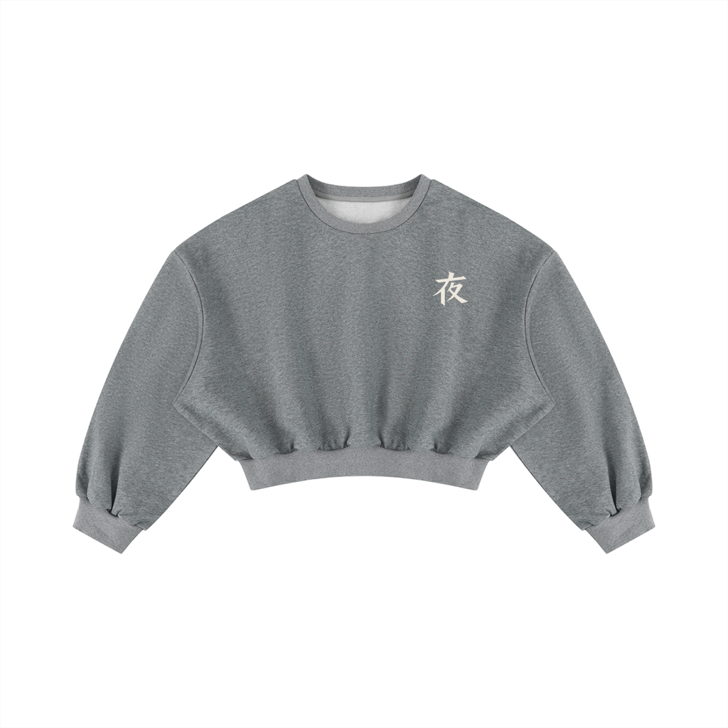 Women's Boxy Cropped Crewneck Sweatshirt