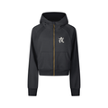 Cropped Zip-Through Hoodie
