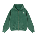 Zip-Through Boxy Fleece Hoodie