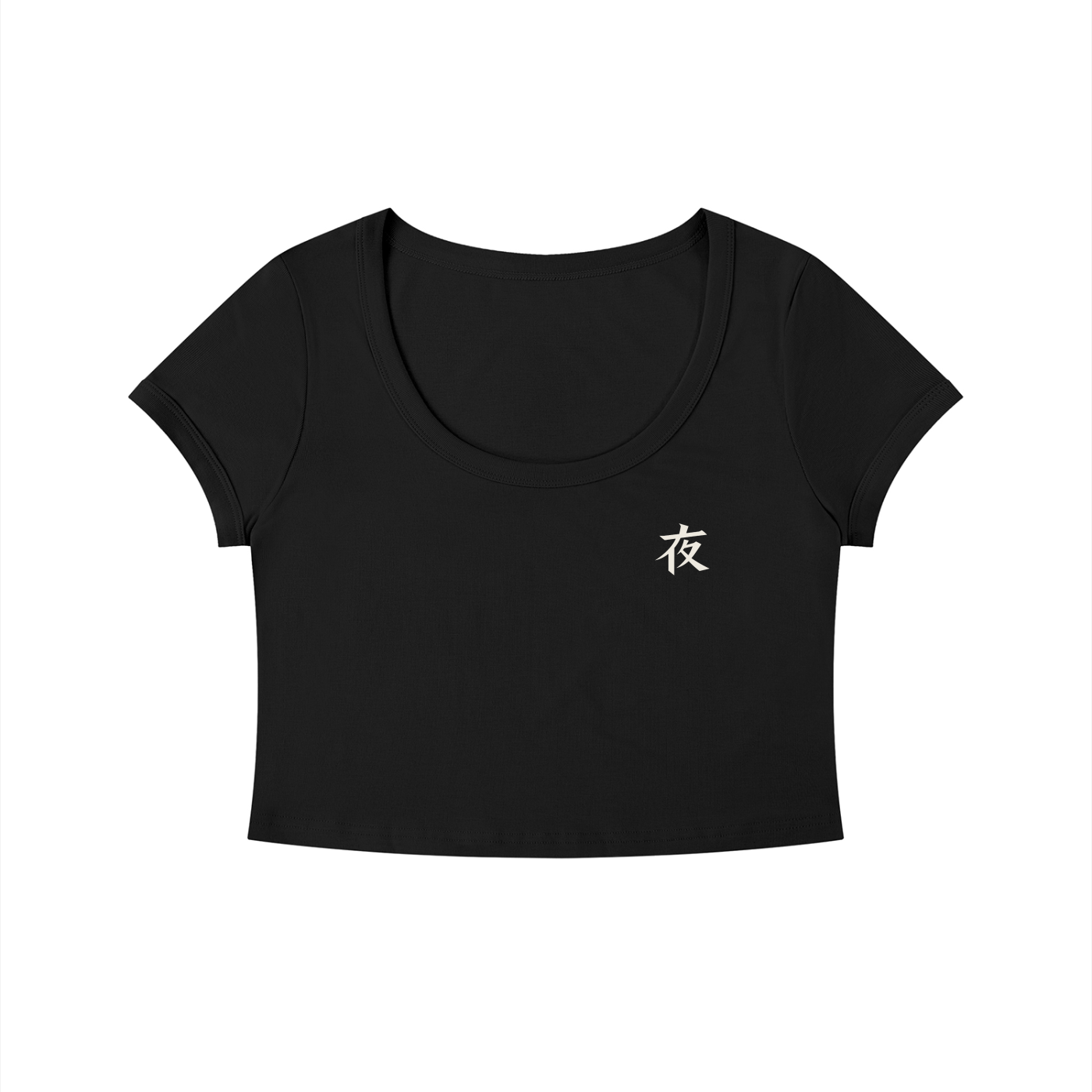 Women's Solid Color Slim Crop T-Shirt
