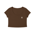Women's Solid Color Slim Crop T-Shirt
